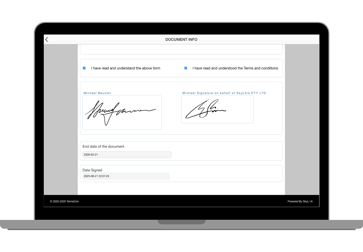 Digital Signature Interface